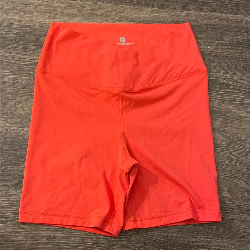 90 Degree By Reflex Women's Bright Orange Bike Shorts